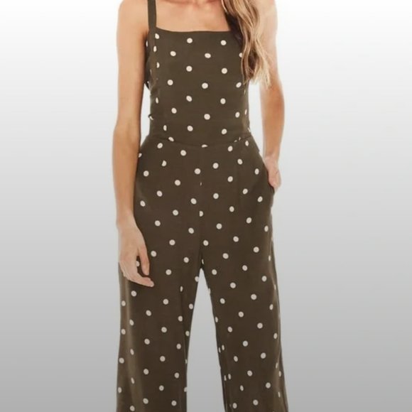 Anthropologie / Faithfull the Brand – Playa Polka-Dot Jumpsuit – Size 6 - *NWT* - Picture 3 of 6